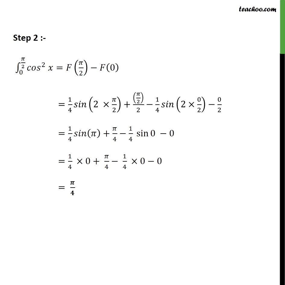 ex-7-9-12-integrate-cos-2-x-from-0-to-pi-2-integration-class-12