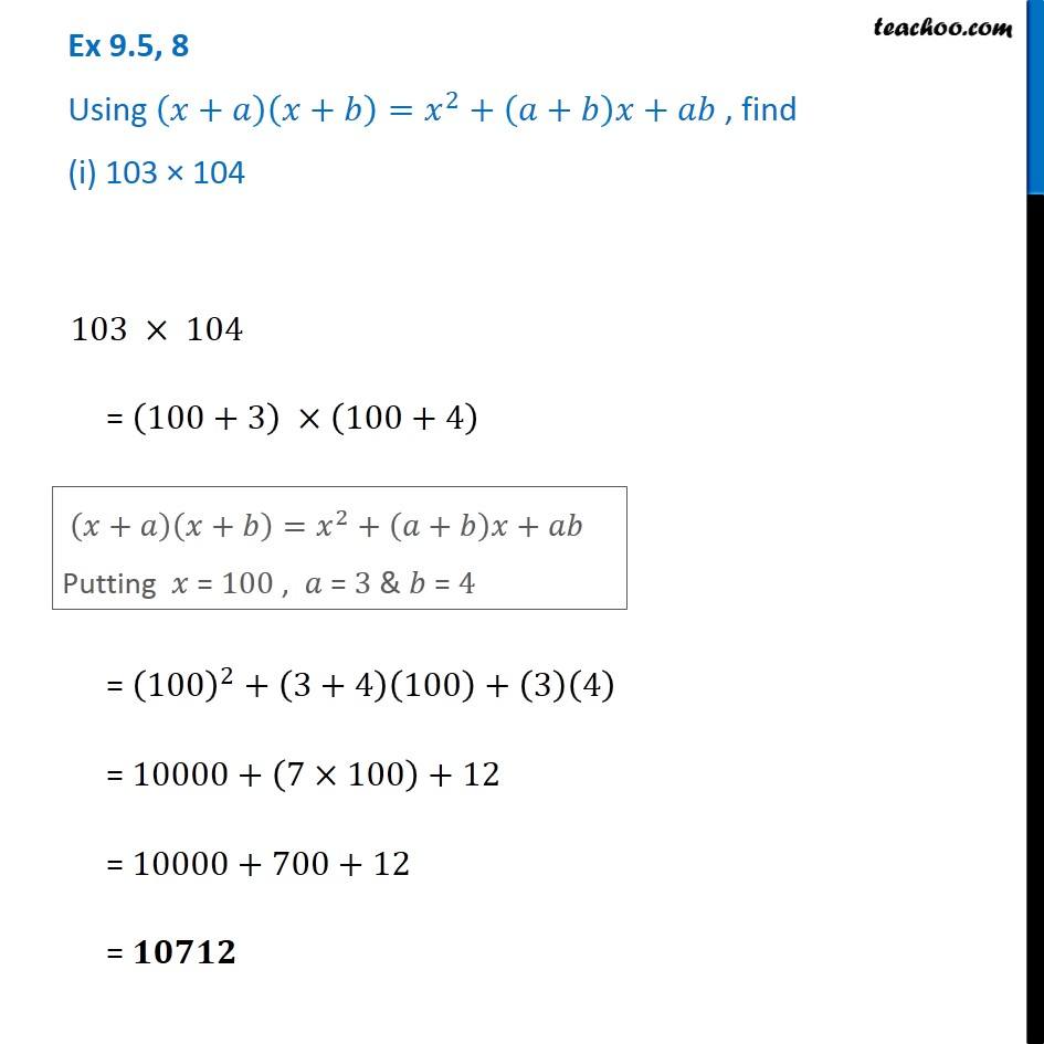 Question 8 Using X A X B X2 A B X Ab Find I 10 5132