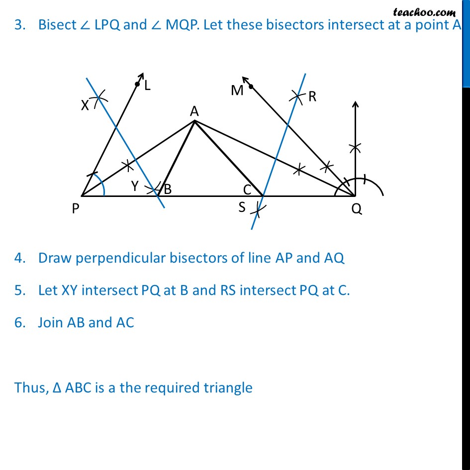 Example 1 - Construct A Triangle ABC, In Which Angle B = 60, C = 45