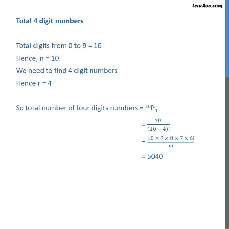 How Many 7 Digit Numbers Are There With No Digits Repeated