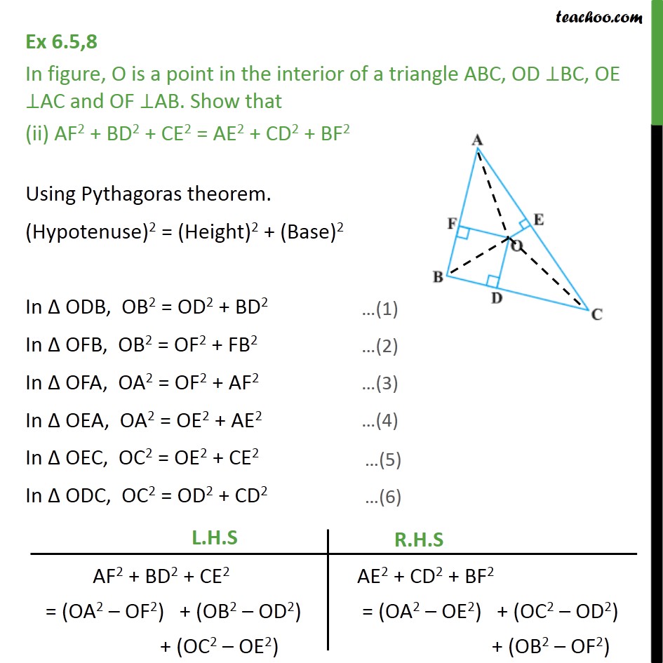 Ex 6.5, 8 - Chapter 6 Class 10 Triangles - Part 3