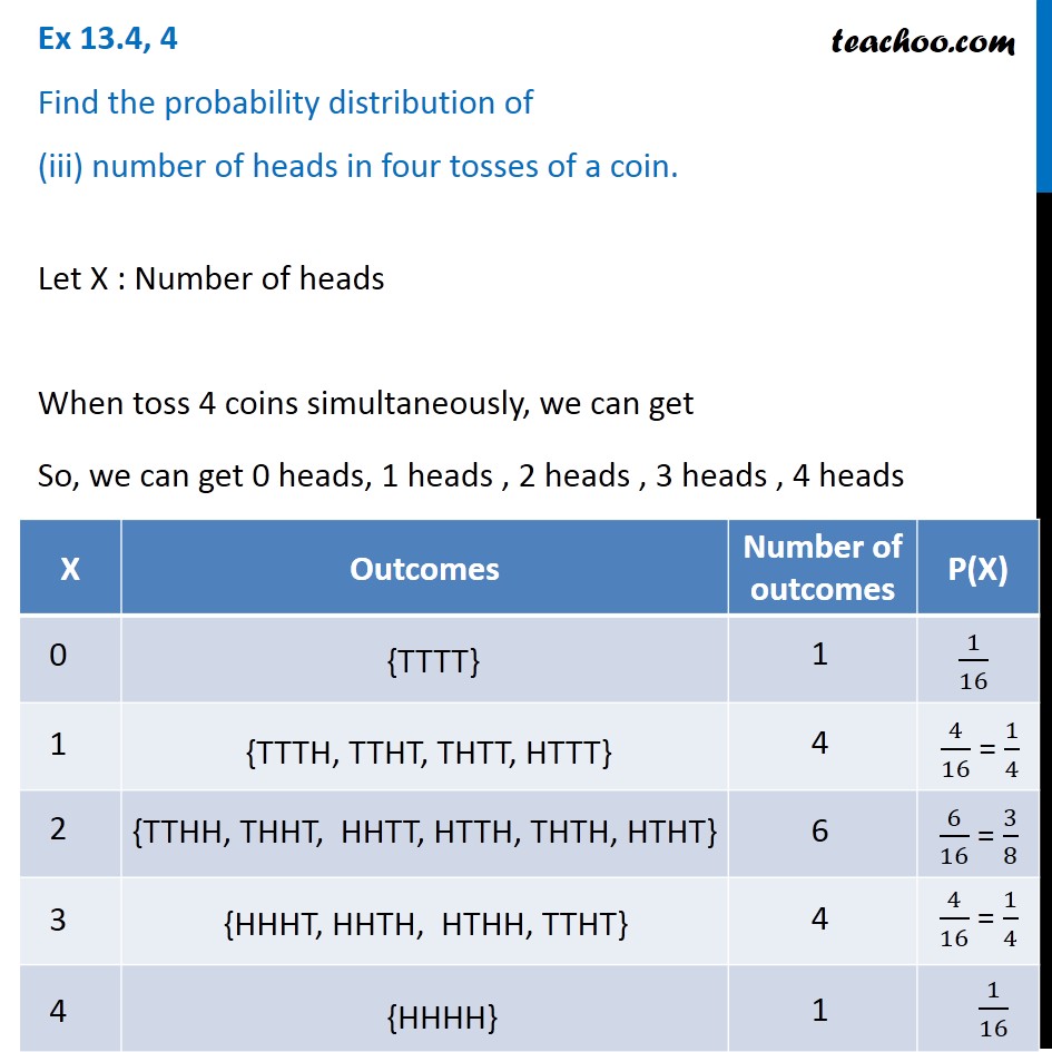 experimental probability of getting heads