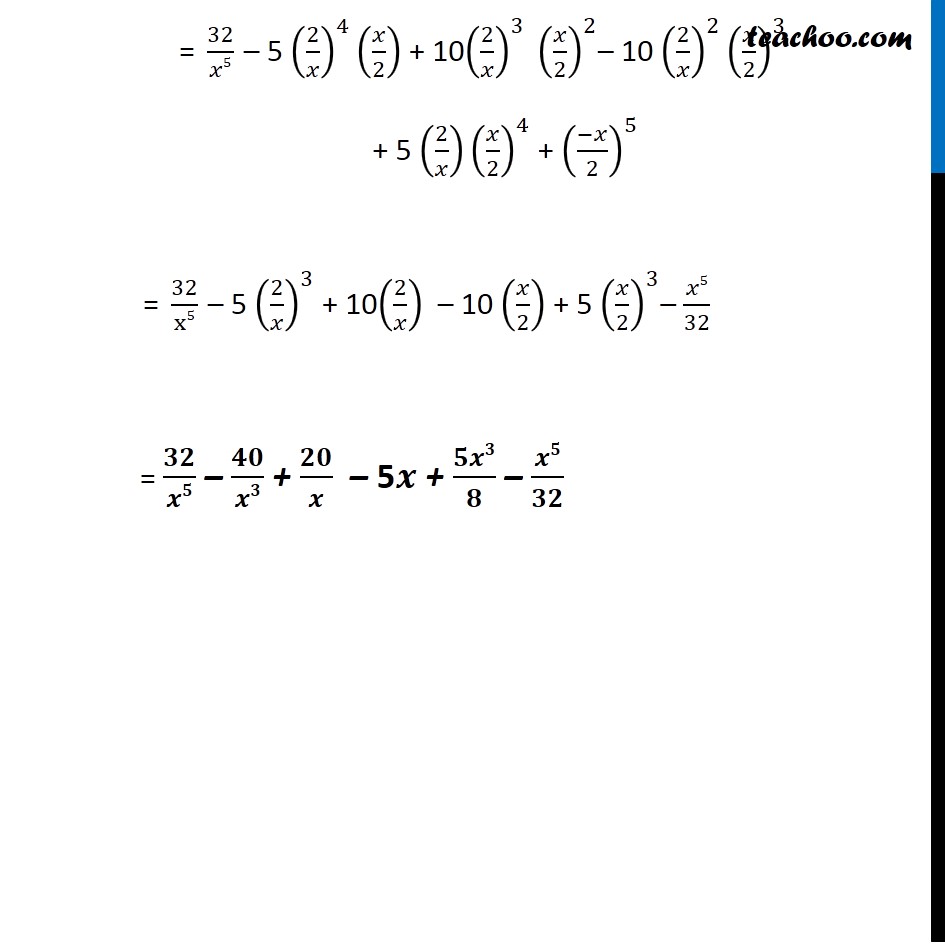 Ex 8.1,2 - Chapter 8 Class 11 Binomial Theorem - Part 3