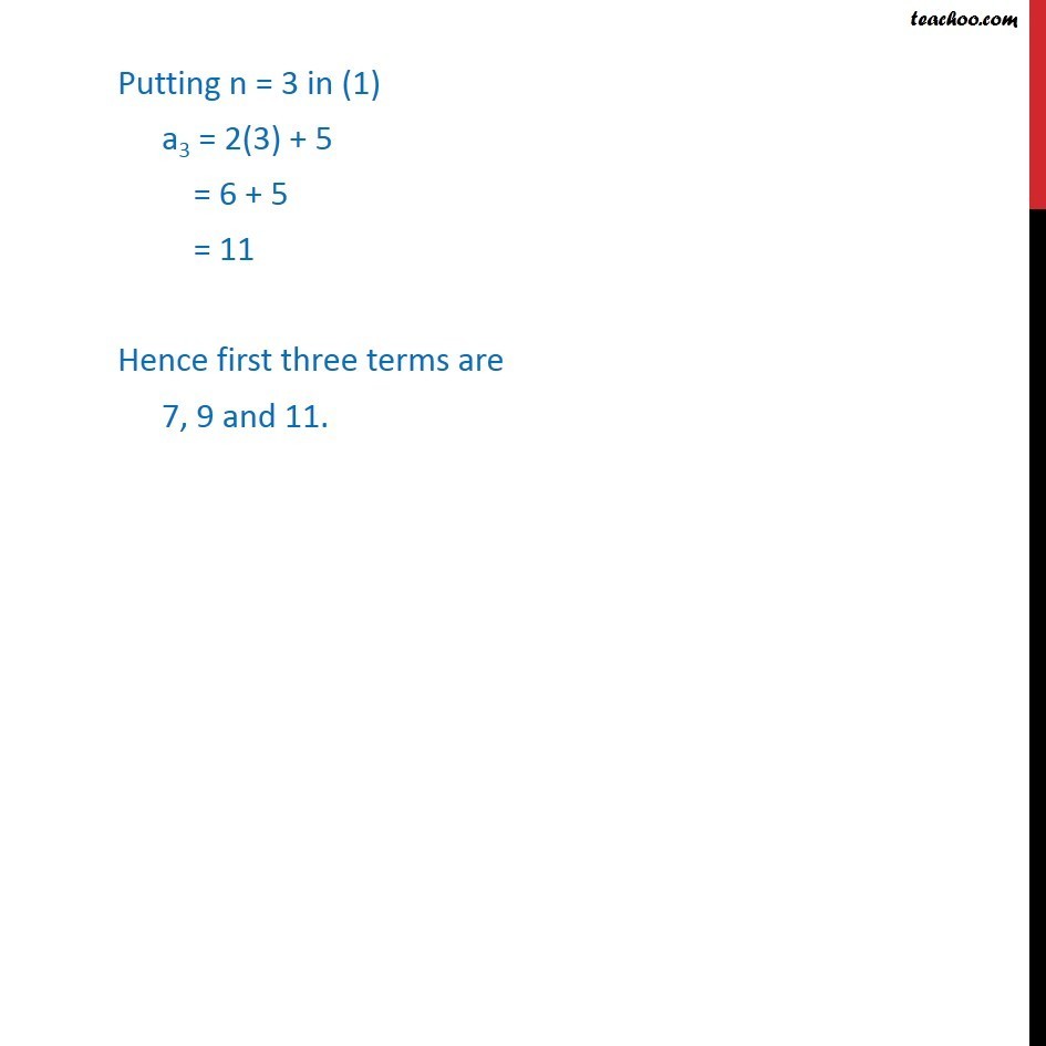 Example 1 - Chapter 9 Class 11 Sequences and Series - Part 2