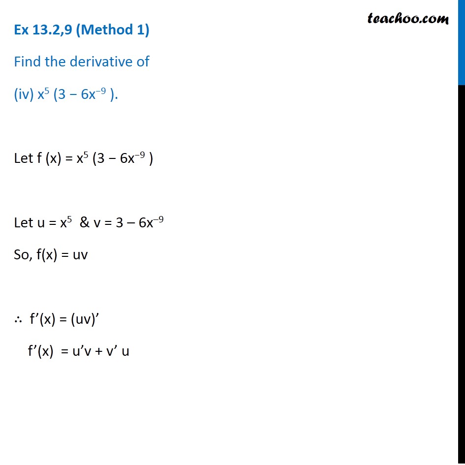 ex-12-2-9-find-the-derivative-of-x-5-3-6x-9-teachoo