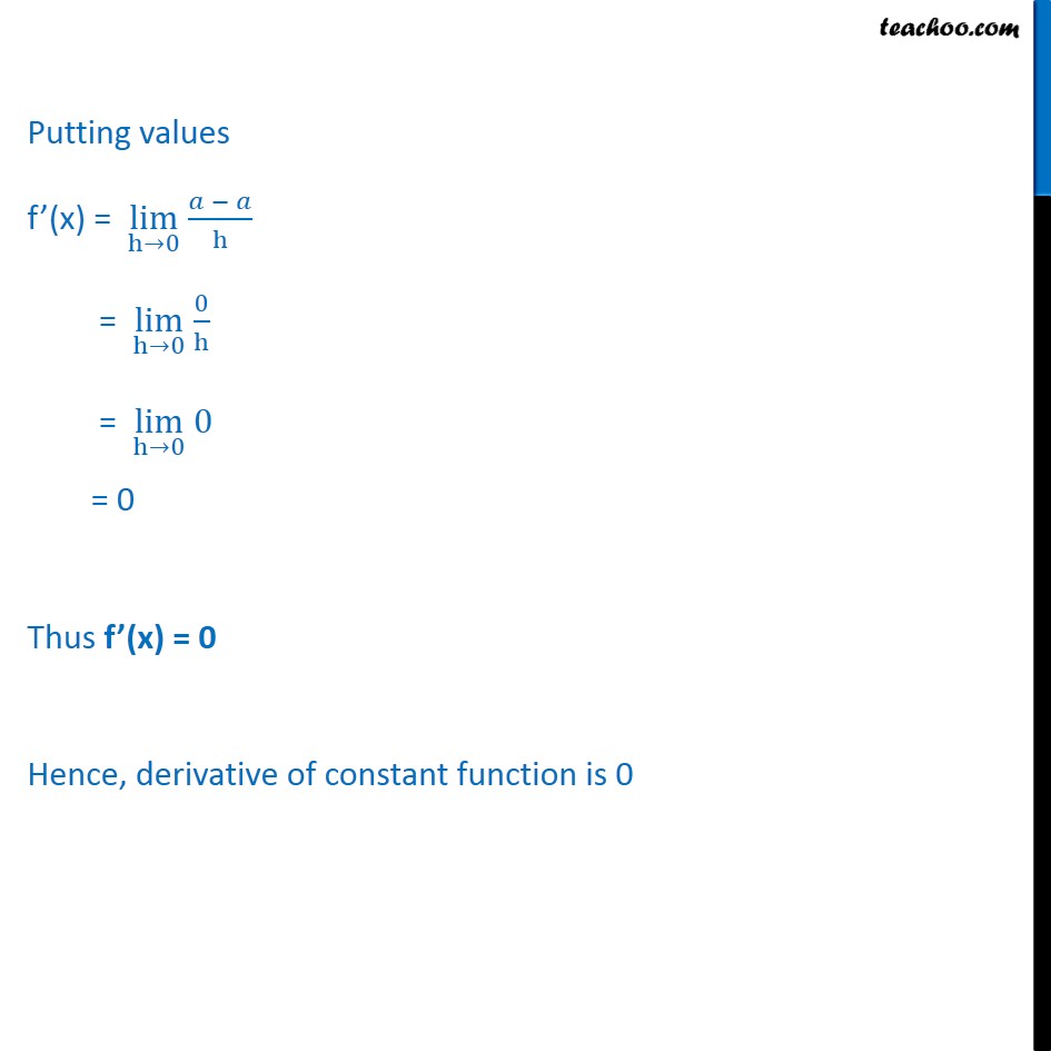 Example 11 - Chapter 13 Class 11 Limits and Derivatives - Part 2