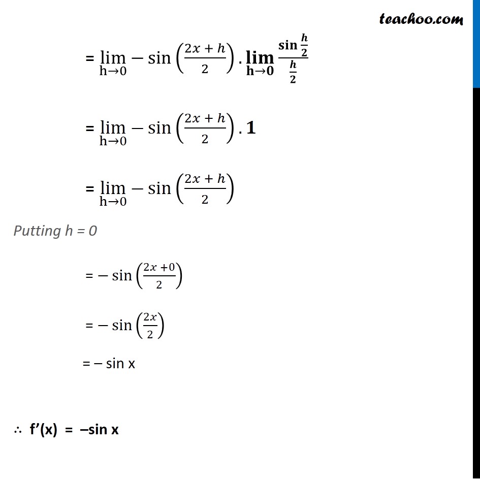 Ex 13.2, 10 - Chapter 13 Class 11 Limits and Derivatives - Part 3