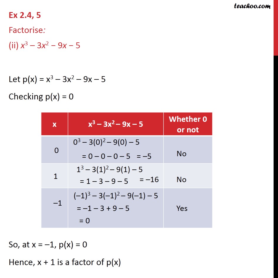 Exercise 2 4 Question 5 Ncert Solutions Maths Chapter 2 Class 9