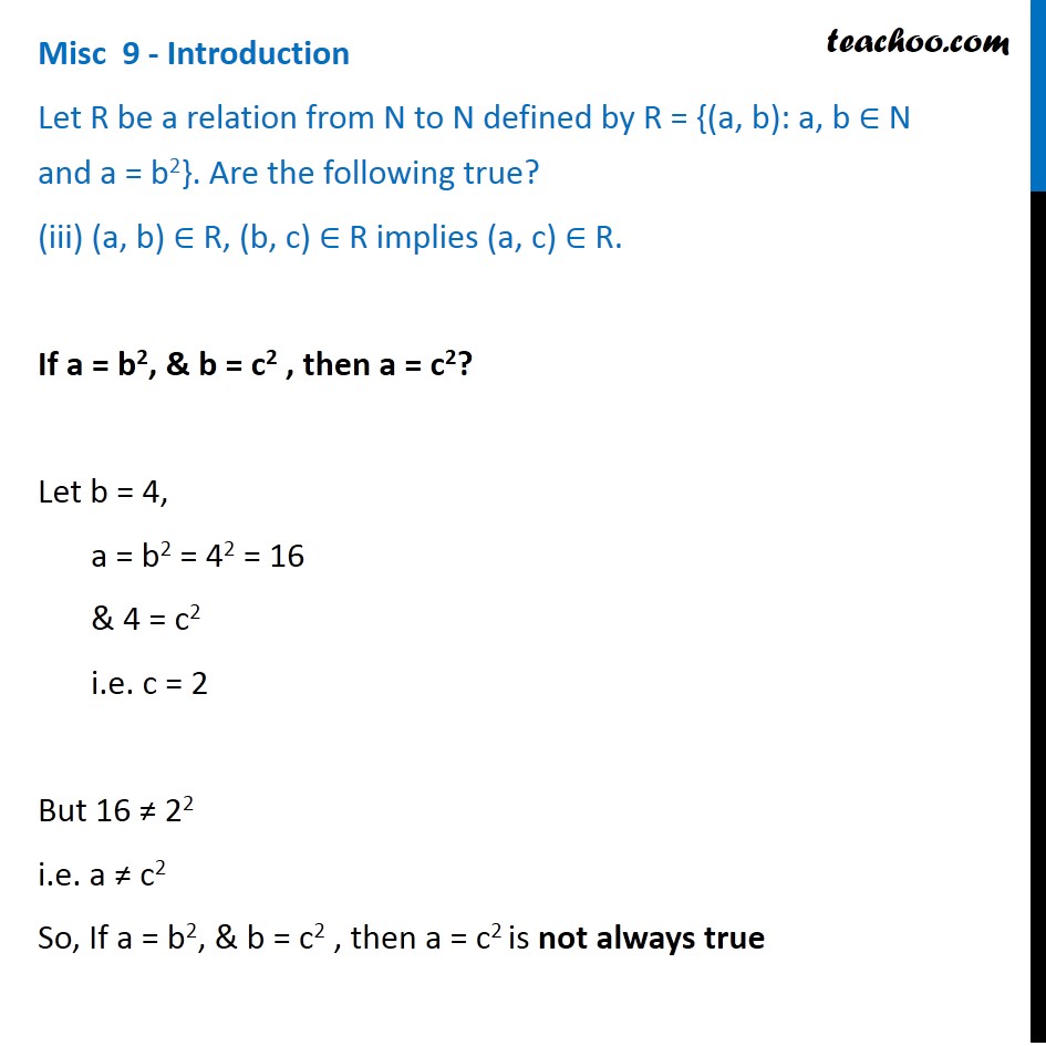 Misc 9 - Chapter 2 Class 11 Relations and Functions - Part 7