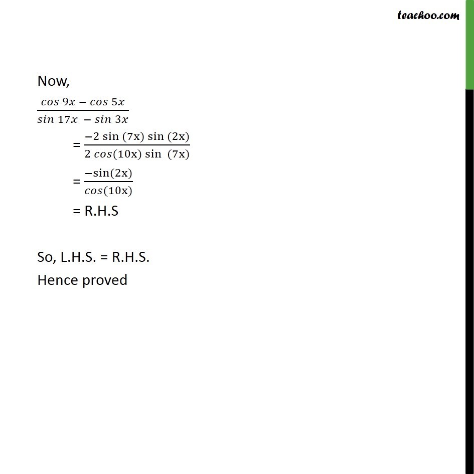 Ex 3.3, 16 - Chapter 3 Class 11 Trigonometric Functions - Part 2