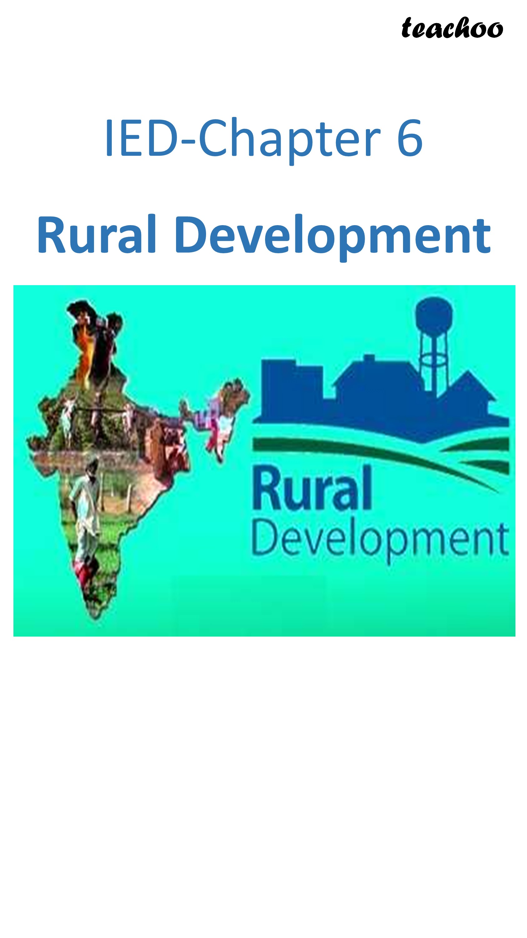 Chapter 6 IED Rural Development Economics Class 12 Chapter 6 IED R