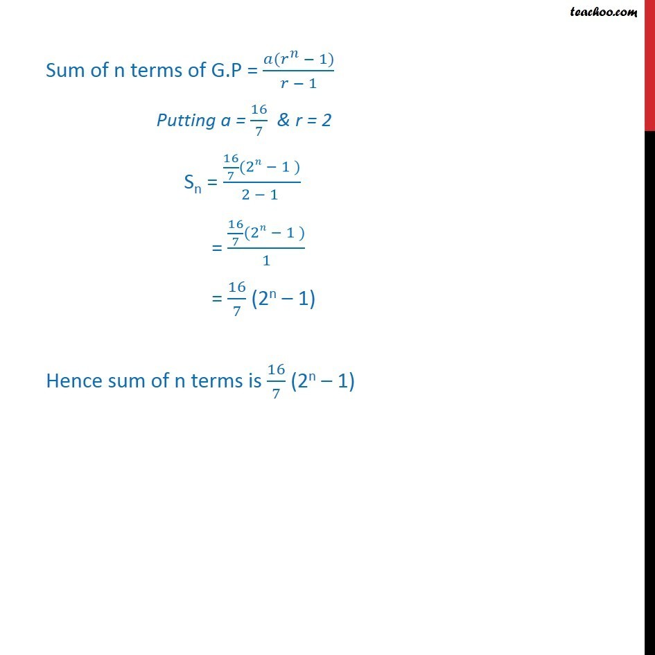 Ex 9.3, 14 - Chapter 9 Class 11 Sequences and Series - Part 6