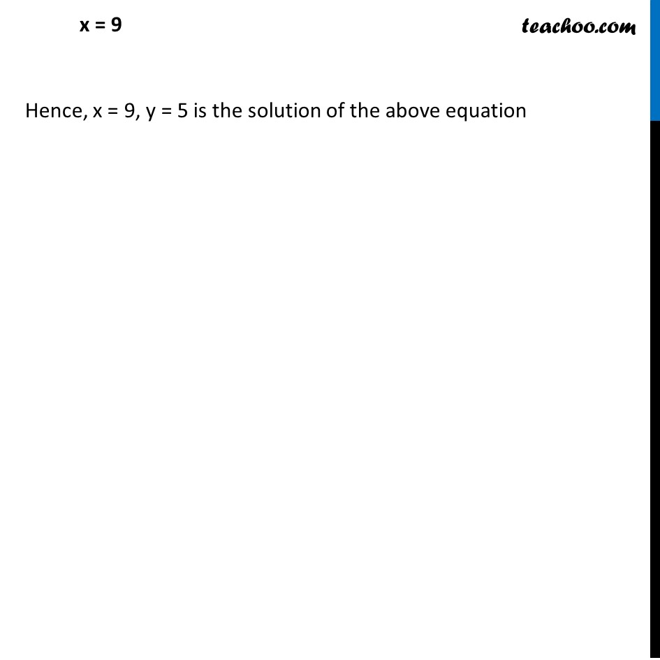 Ex 3 3 1 I Solve By Substitution X Y 14 X Y 4 Video