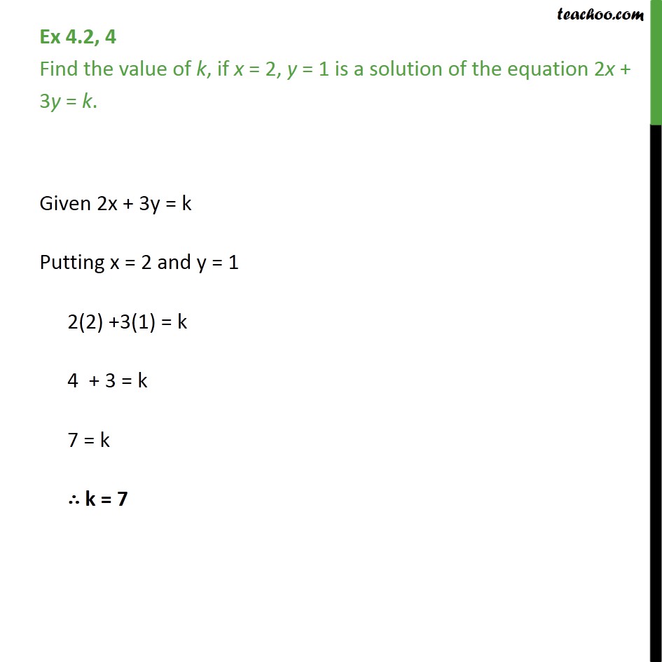 gstr invoice 1 format 4 Ex k, y is  a x  4.2, the Find  2, Ex = 1 = value  4.2 if of