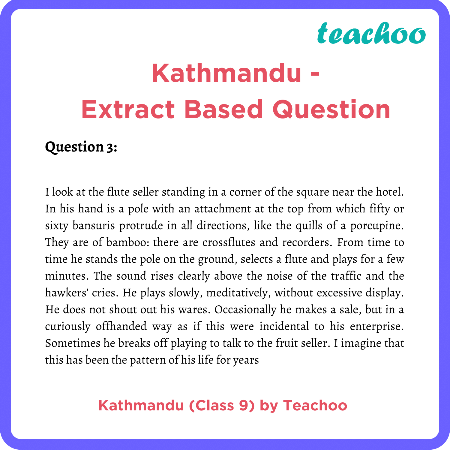 extract-based-question-kathmandu-beehive-class-9-english-teachoo