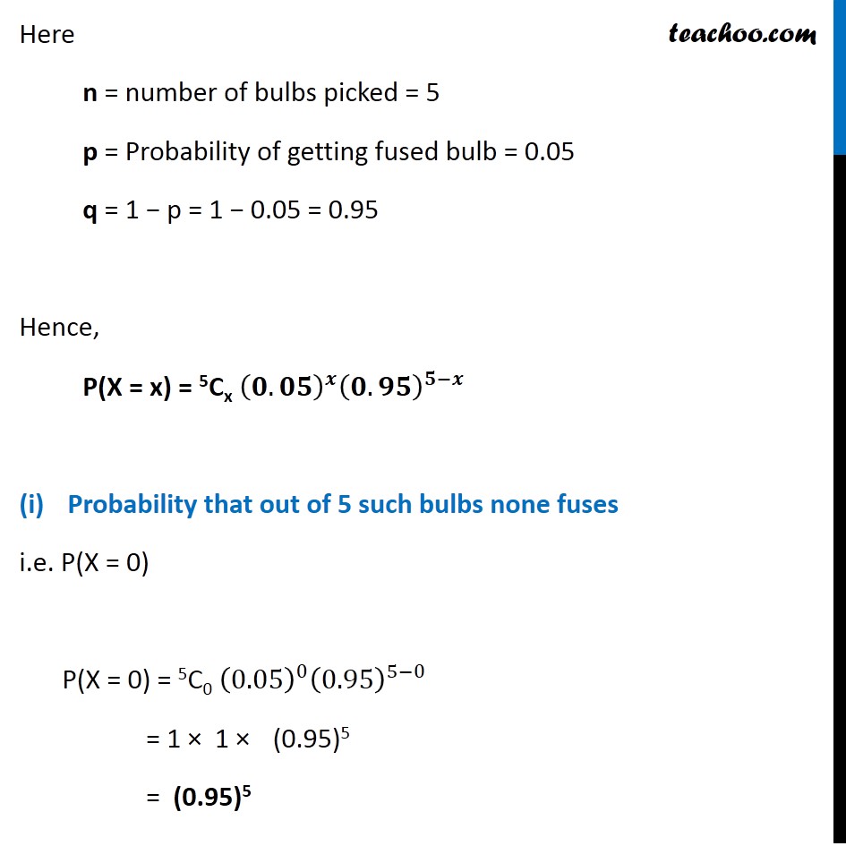 Ex 13.5, 5 - Chapter 13 Class 12 Probability - Part 2