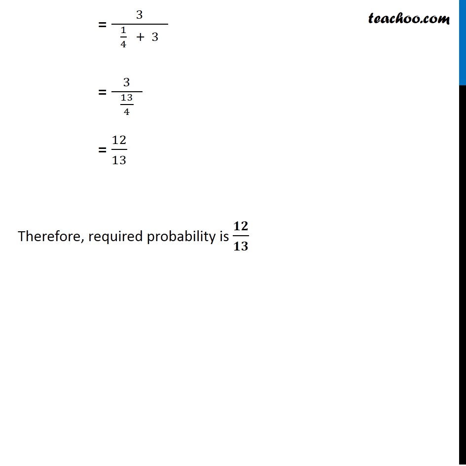 Ex 13.3, 4 - Chapter 13 Class 12 Probability - Part 3