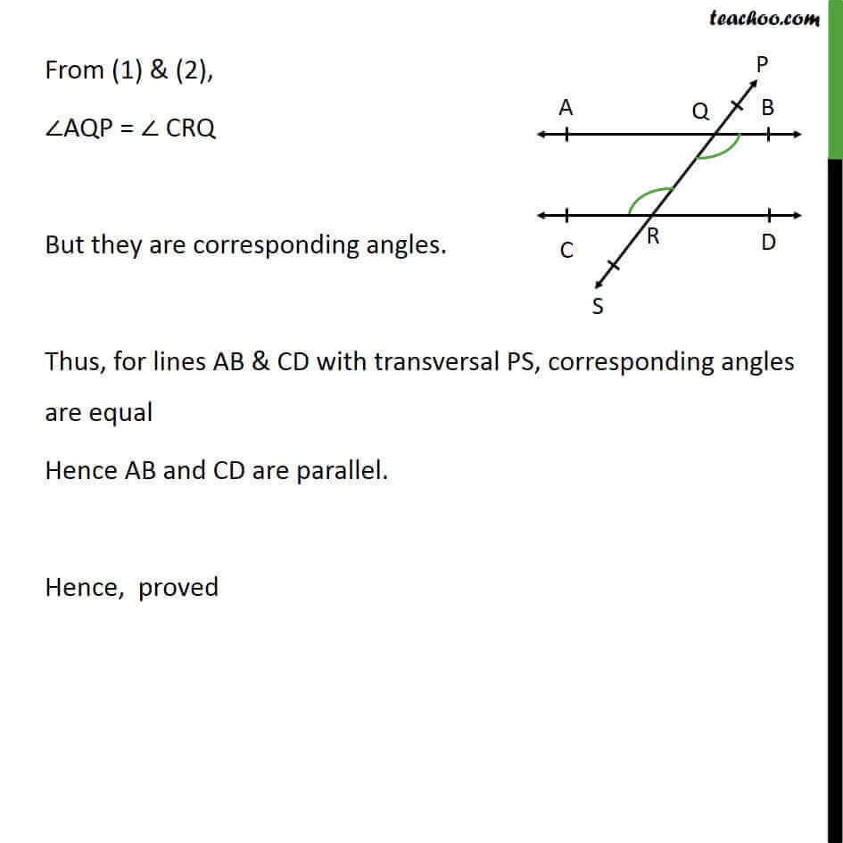 Theorem 6.3 - Chapter 6 Class 9 Lines and Angles - Part 2