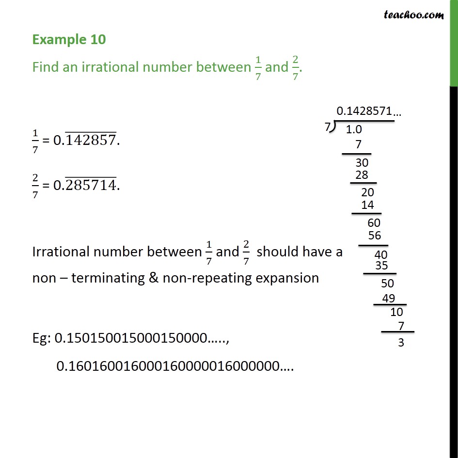 example-10-find-an-irrational-number-between-1-7-2-7