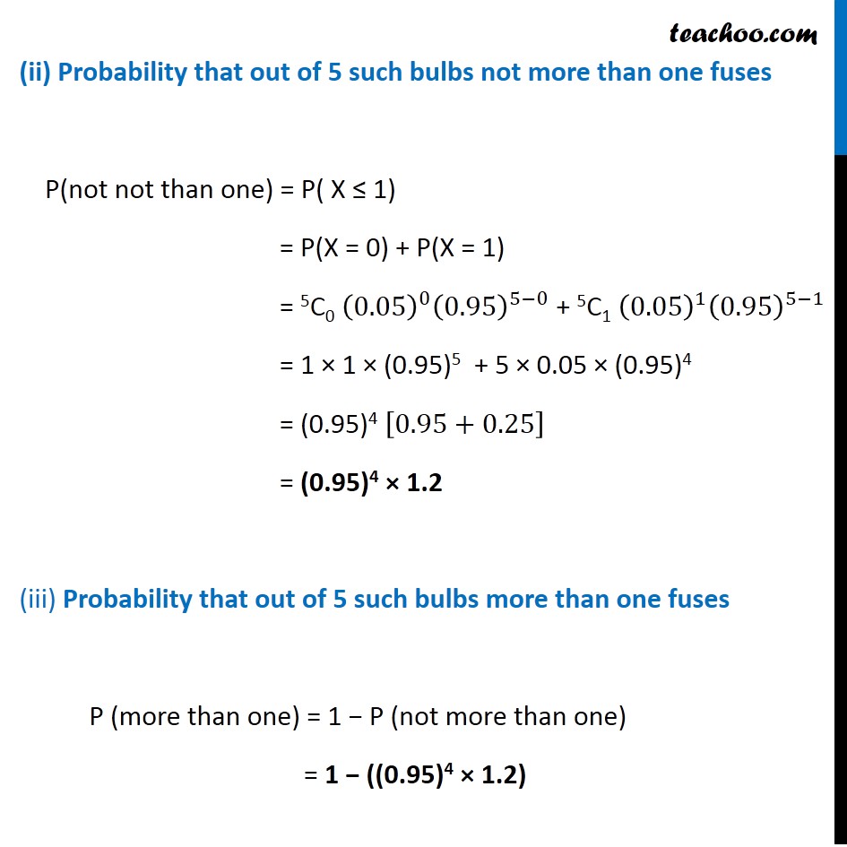 Ex 13.5, 5 - Chapter 13 Class 12 Probability - Part 3