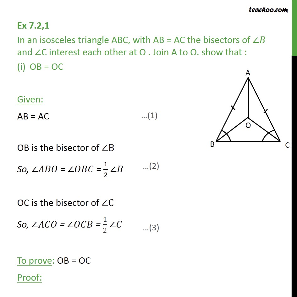 O Triangulo Abc é Isosceles Com Ab Ac Educa