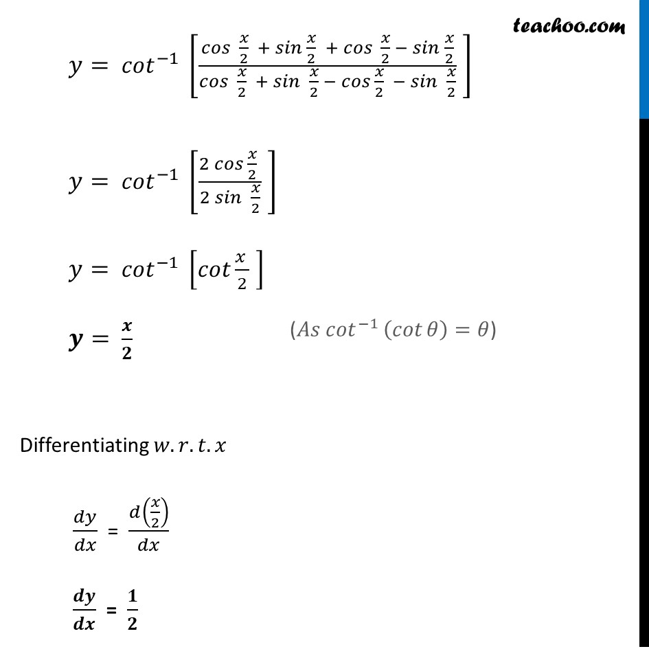 Misc  6 - Chapter 5 Class 12 Continuity and Differentiability - Part 7