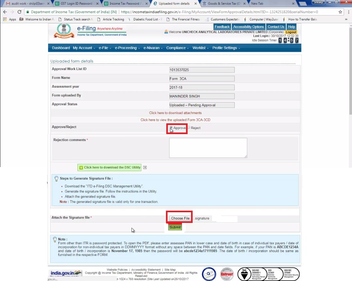Click Audit Report and choose signature file.jpg