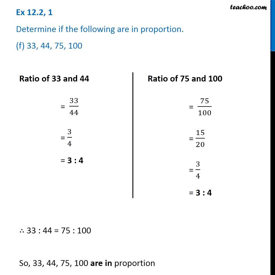 Ex 12.2, 1 - Chapter 12 Class 6 Ratio And Proportion - Part 7