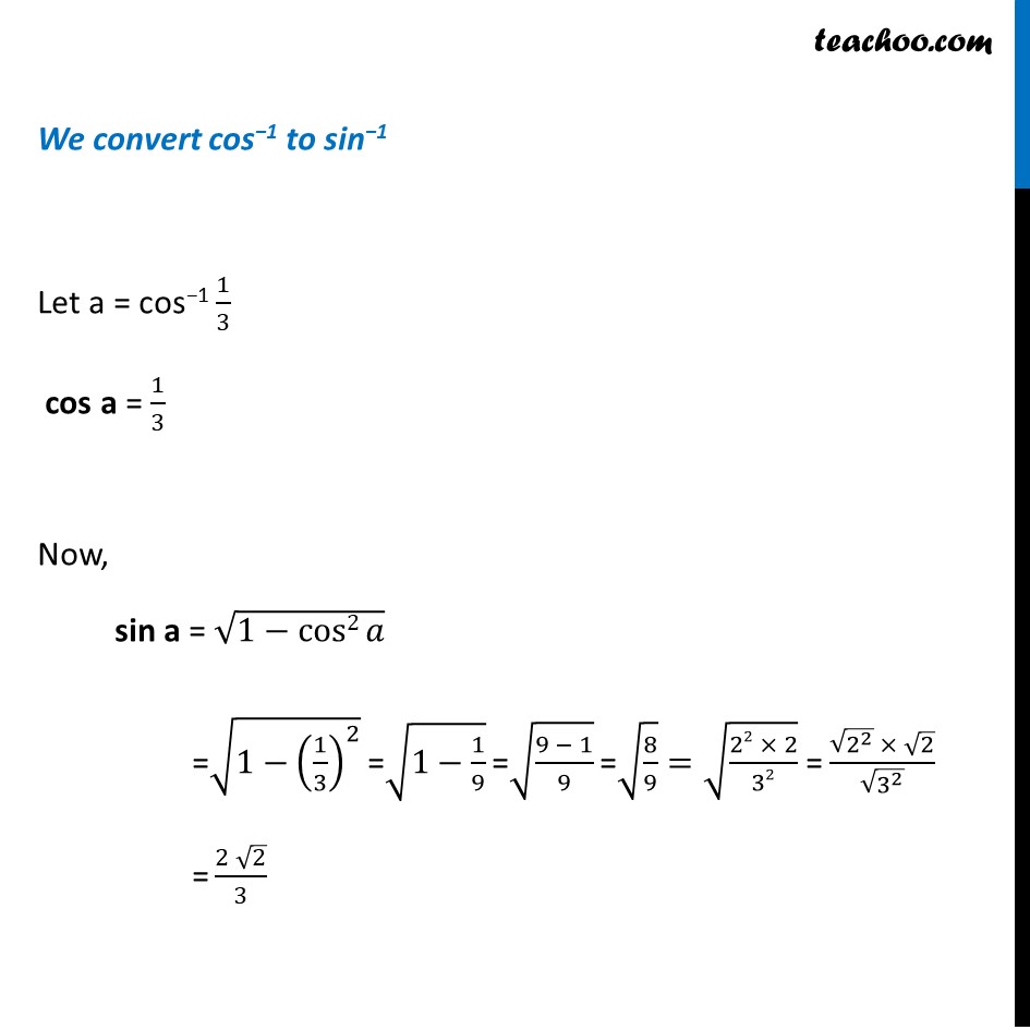 Misc 12 - Chapter 2 Class 12 Inverse Trigonometric Functions - Part 2