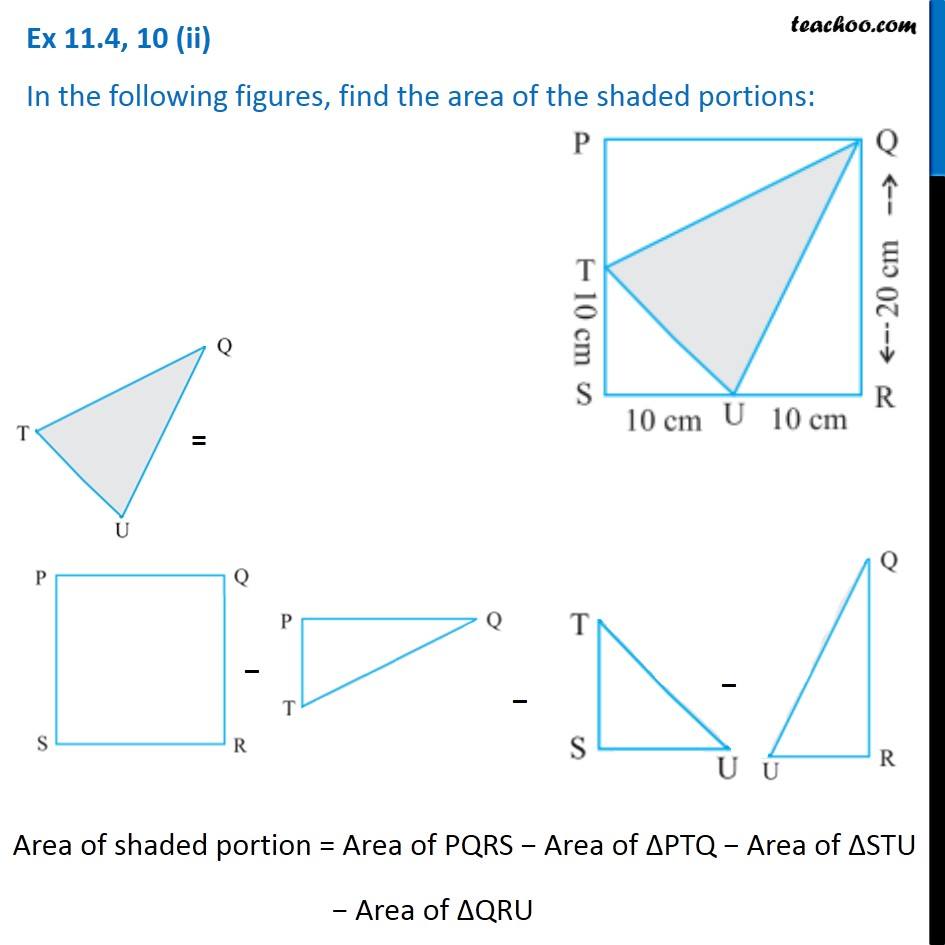 Find The Area Of The Shaded Portion - Teachoo - Area Class 7