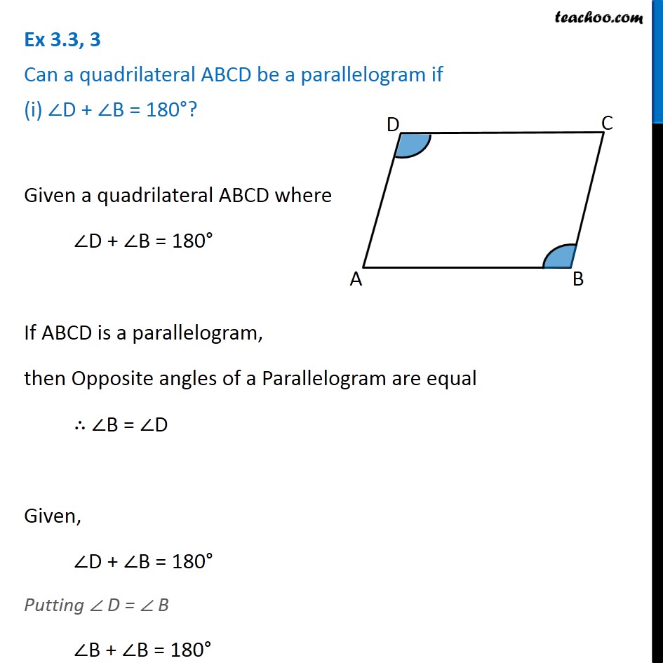 prove that abcd is a parallelogram