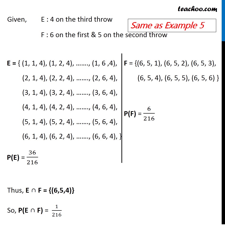 Ex 13.1, 8 - Chapter 13 Class 12 Probability - Part 3
