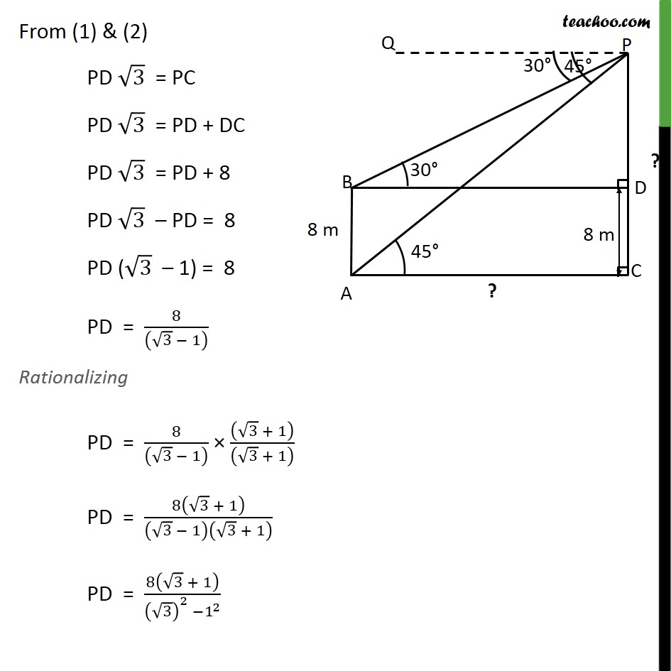 Example 6 - Chapter 9 Class 10 Some Applications of Trigonometry - Part 4