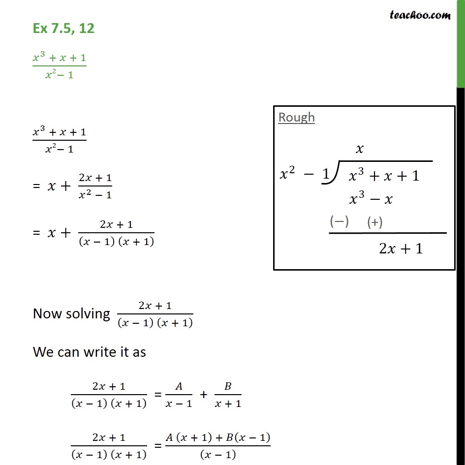 ex-7-5-12-integrate-x3-x-1-x2-1-chapter-7-cbse