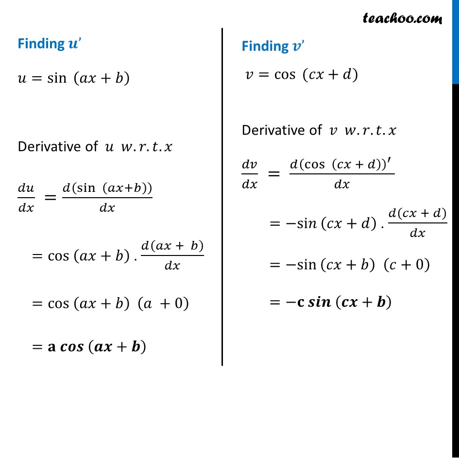 Ex 5.2, 5 - Chapter 5 Class 12 Continuity and Differentiability - Part 2