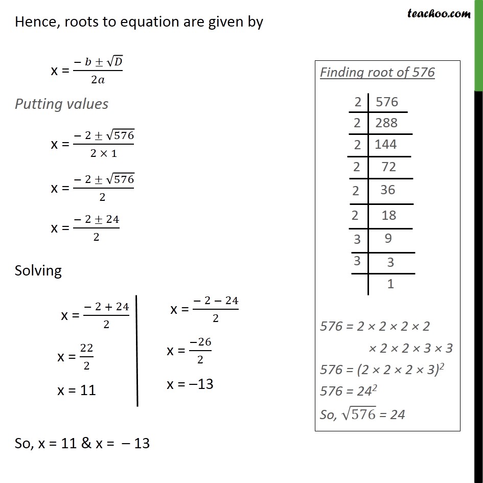 Example 11 - Chapter 4 Class 10 Quadratic Equations - Part 3