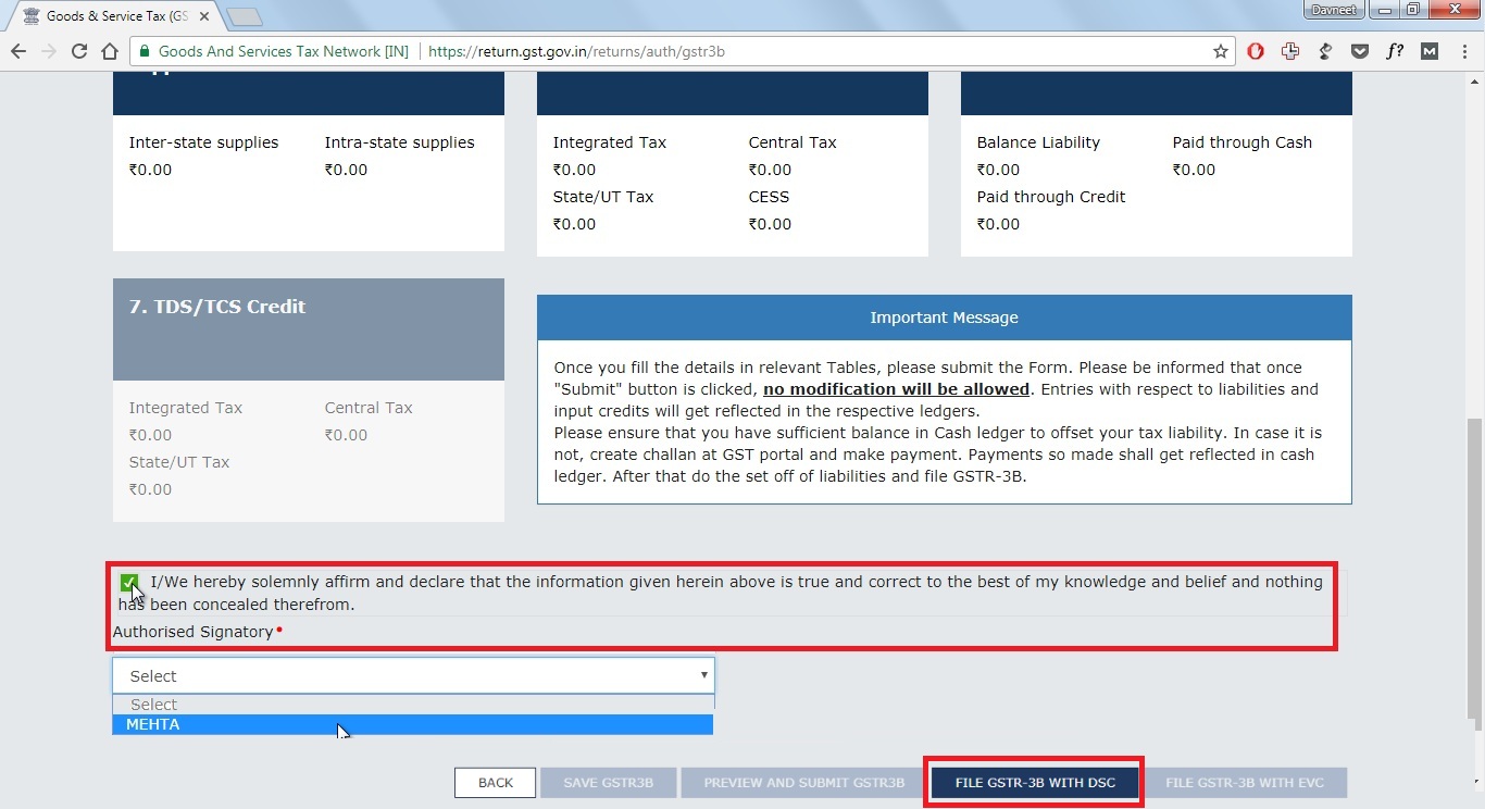 How To File GSTR 3B Return - With Steps And Screenshots - Teachoo