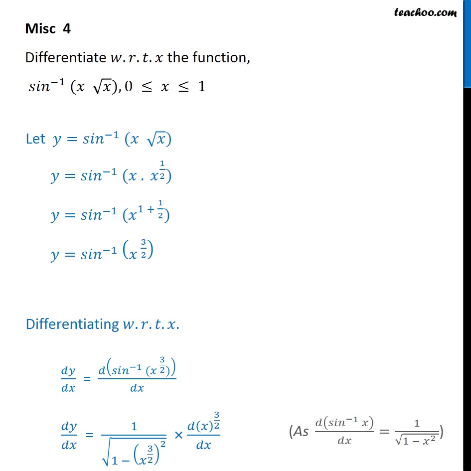 invoice format gstr 1 x) (x  4   Differentiate 5 Misc NCERT 1 root  Chapter sin