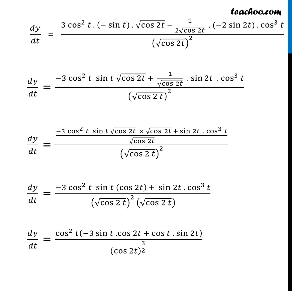 Ex 5.6, 7 - Chapter 5 Class 12 Continuity and Differentiability - Part 3