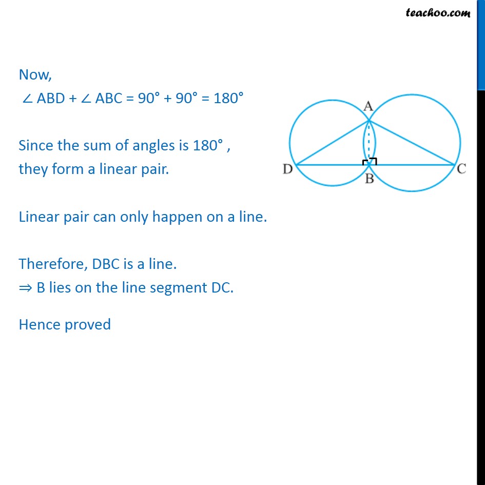 Example 5 - Two Circles Intersect At Two Points A And B - Examples