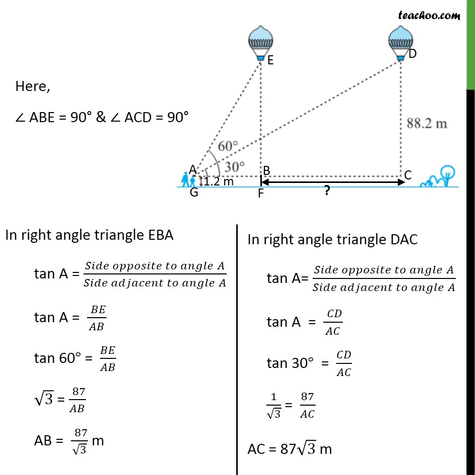 Ex 9.1, 14 - Chapter 9 Class 10 Some Applications of Trigonometry - Part 4