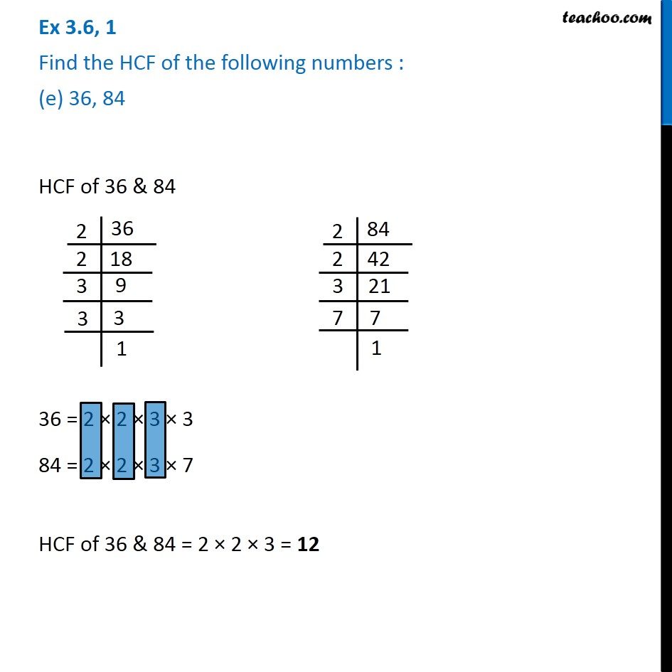 What Is Hcf Of 18 42 24