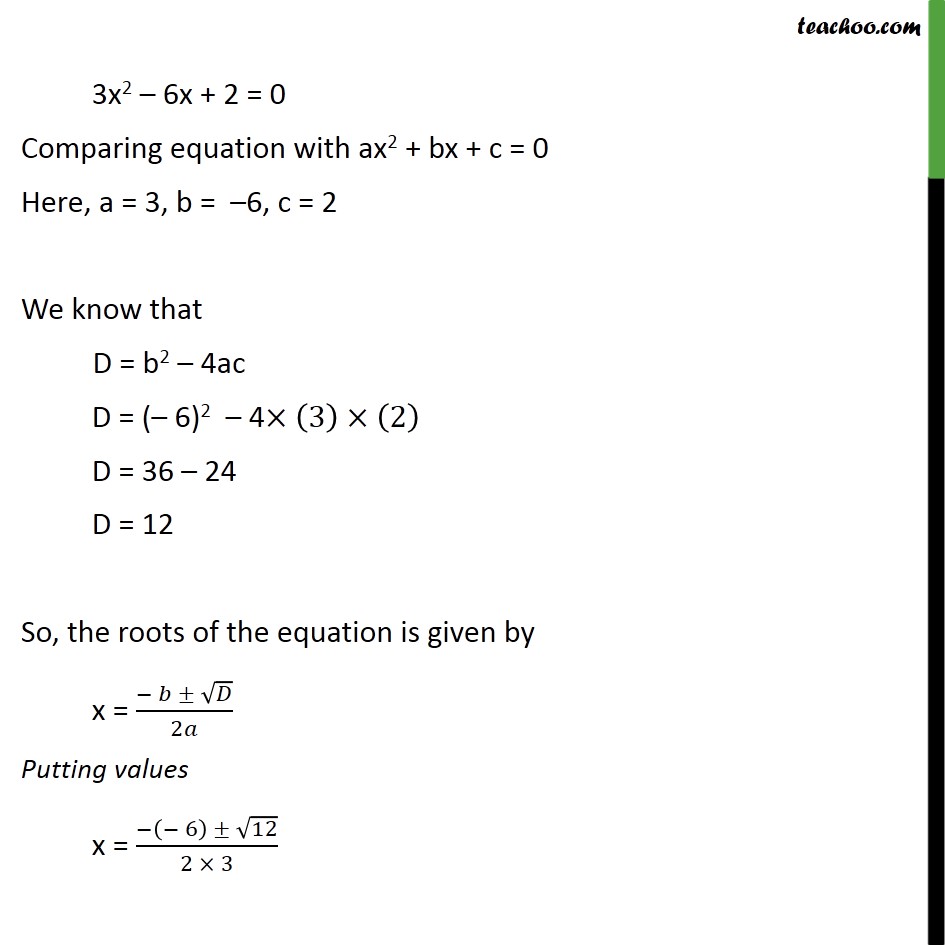 Example 14 - Chapter 4 Class 10 Quadratic Equations - Part 4