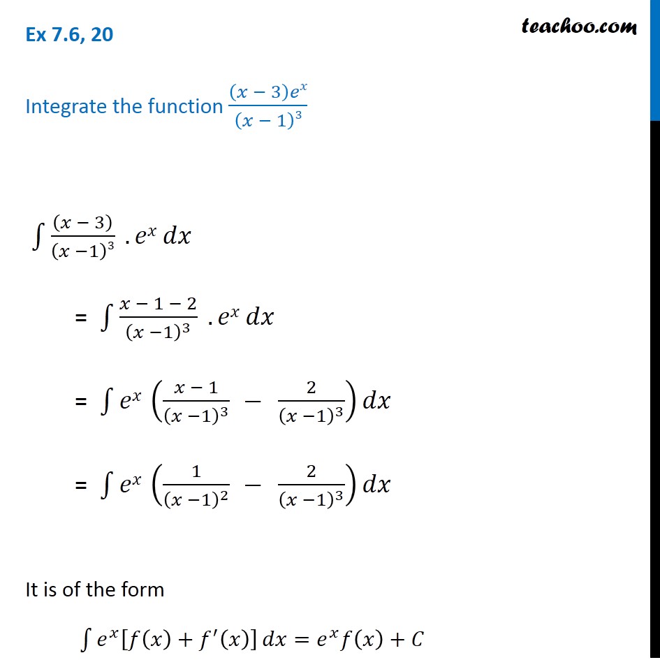 ex-7-6-20-integrate-x-3-ex-x-1-3-class-12-ex-7-6