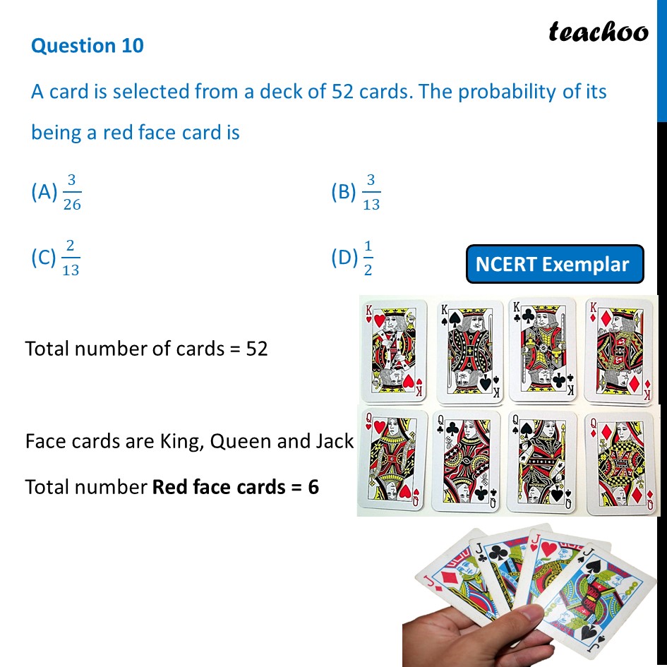 mcq-a-card-is-selected-from-a-deck-of-52-cards-the-probability-of