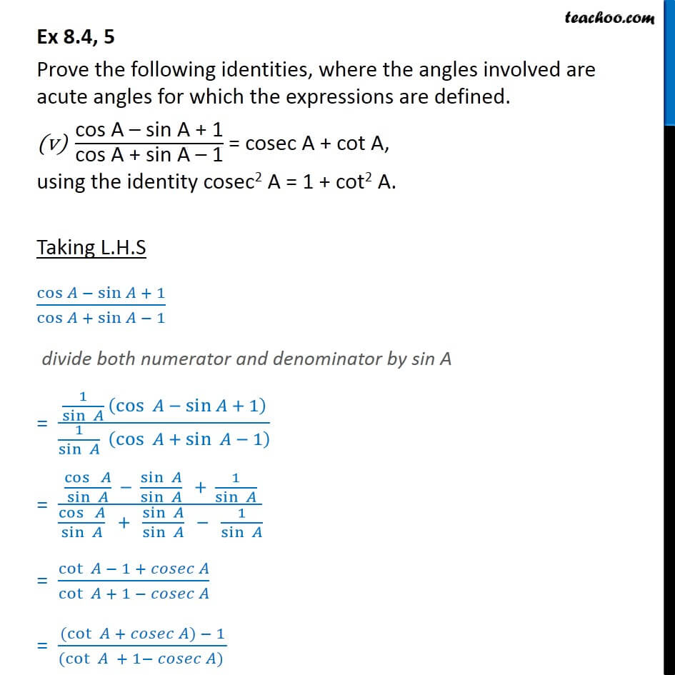 prove-that-cos-a-sin-a-1-cos-a-sin-a-1-cosec-a-cot