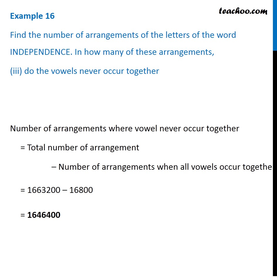 Example 16 - Chapter 7 Class 11 Permutations and Combinations - Part 8