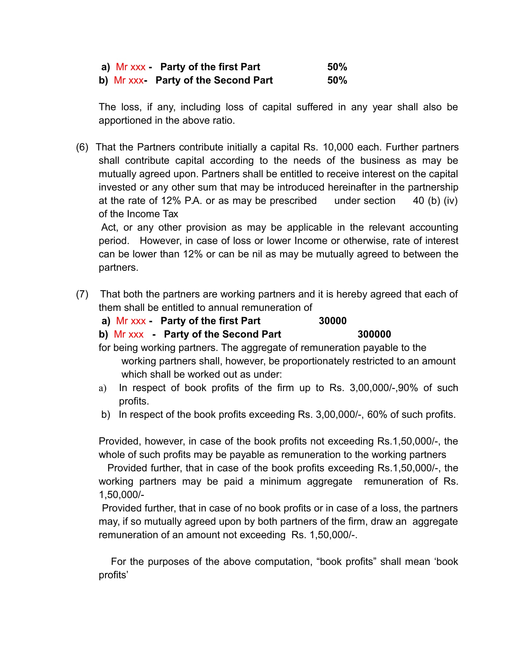 contract law pdf india Income Deed Tax as Format Partnership per Act of