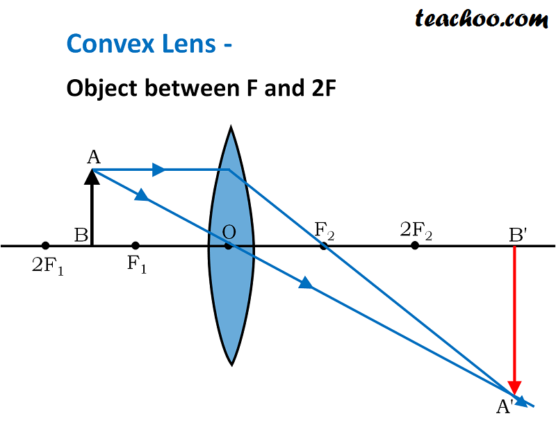 Convex Lens - Ray diagram, Image Formation, Table - Teachoo