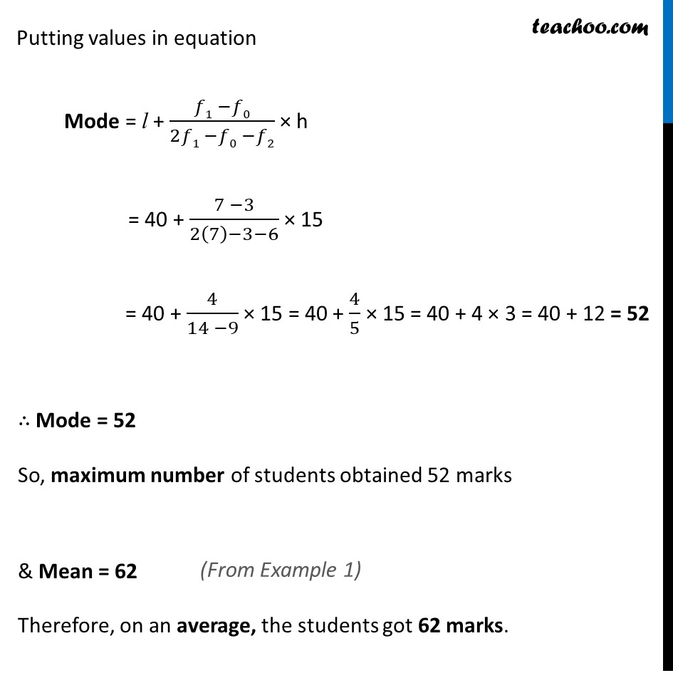 Example 6 - Chapter 14 Class 10 Statistics - Part 2